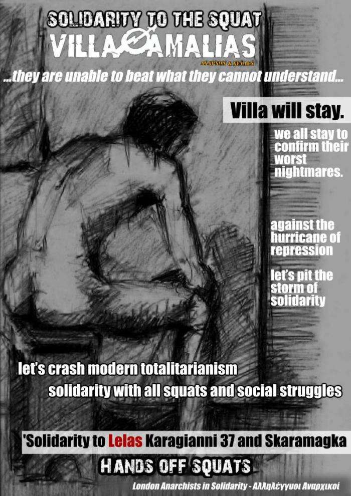 London: Solidarity to the squats (19/01)