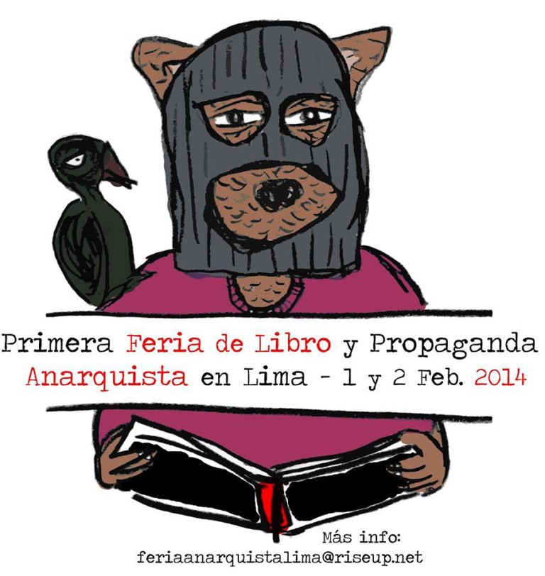 Λίμα, Περού: Κάλεσμα για την 1η Γιορτή Αναρχικού Βιβλίου, 1 & 2 Φλεβάρη