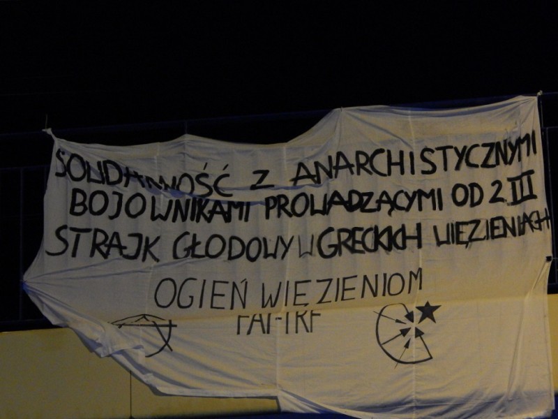 Πολωνία: Δράσεις αλληλεγγύης στους απεργούς πείνας πολιτικούς κρατούμενους