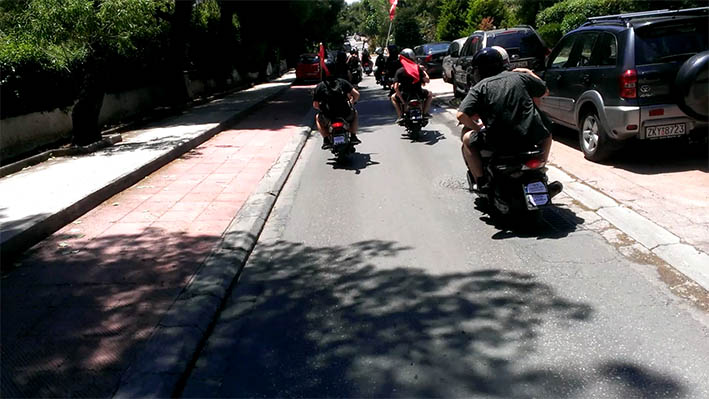 Κατάληψη Έπαυλης Κουβέλου : Ενημέρωση απο την αντιφασιστική Μοτοπορεία στο Μαρούσι (13/06)