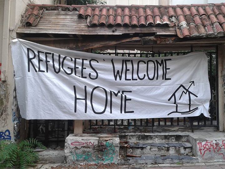 Αντιεξουσιαστική Κίνηση Αθήνας : Κατάληψη για στέγαση προσφύγων