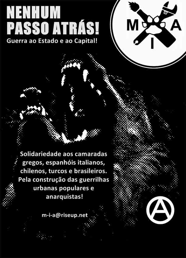 Βραζιλία: Αφίσα Μαύρου Δεκέμβρη απ’ το Αναρχικό Αντάρτικο Κίνημα [Μ.Ι.Α.]
