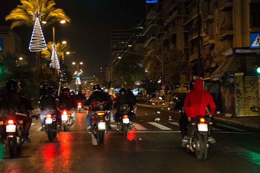 Αθήνα : Βίντεο από την αντιφασιστική μοτοπορεία για τον 1 χρόνο του στεκιού Δίστομο (14/11)