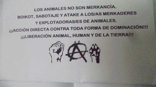 Σαντιάγο, Χιλή: Σαμποτάζ σε πετ σοπ με εξωτικά ζώα – Για έναν Μαύρο Δεκέμβρη #BlackD15