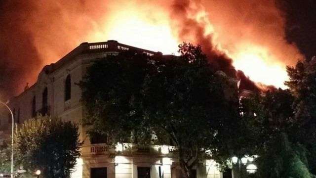 Chile: Claim for arson of Andrés Bello University in Santiago