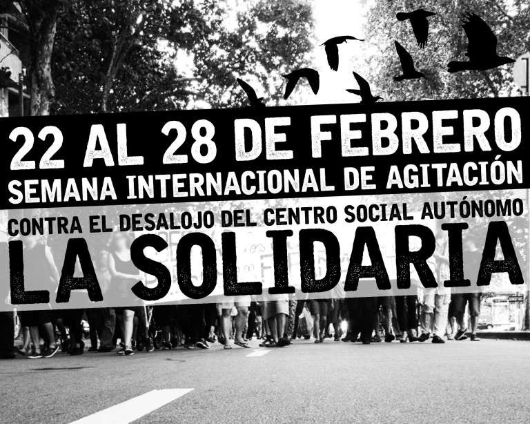 Ουρουγουάη: Βδομάδα διεθνών δράσεων αλληλεγγύης στην κατάληψη La Solidaria [22-28/02]