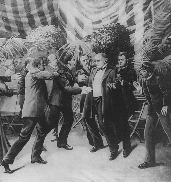 The execution of the U.S. President William McKinley by anarchist Leon Czolgosz