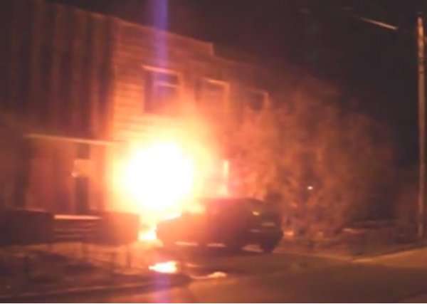 Ukraine: Molotov attack against a police station in Kiev