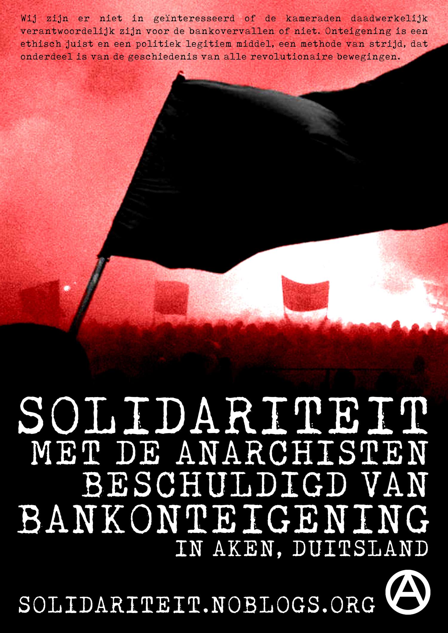 The Hague, Netherlands: ATM machines demolished in solidarity with comrades