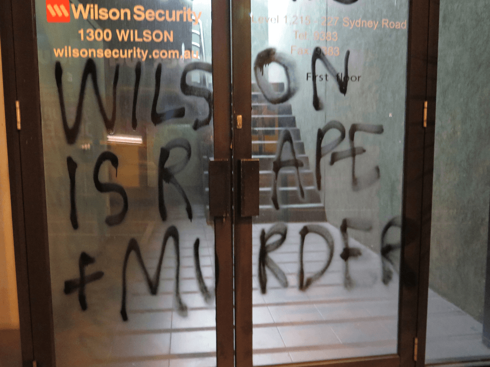 Melbourne: Wilson Security offices attacked in solidarity with refugees in detention
