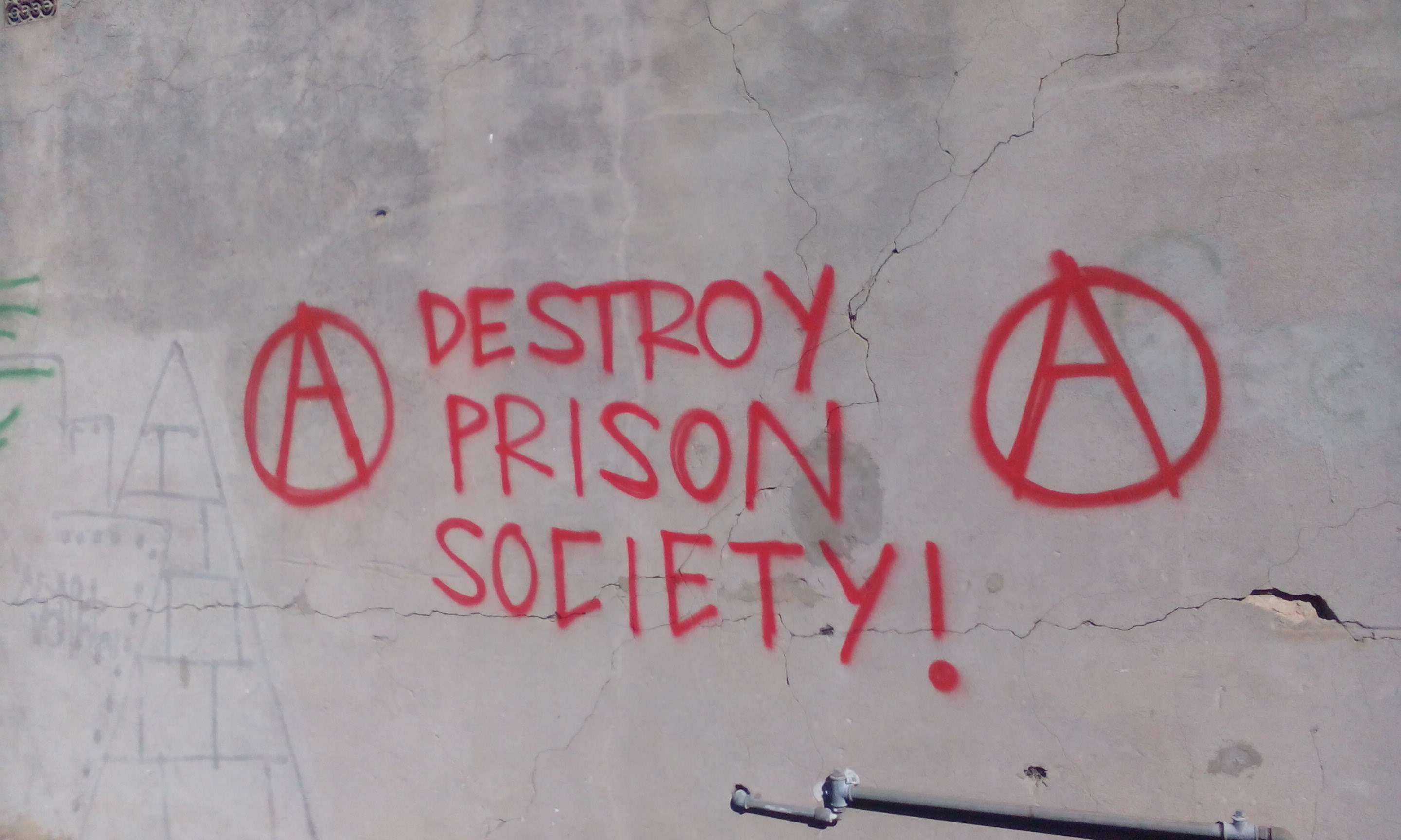 Narrm/Melbourne: Graffiti for the Week of International Solidarity with Anarchist Prisoners