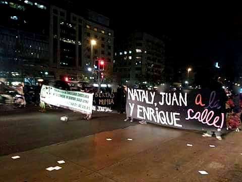 Santiago, Chile: Anti-prison march in solidarity with imprisoned comrades, 25.08.16