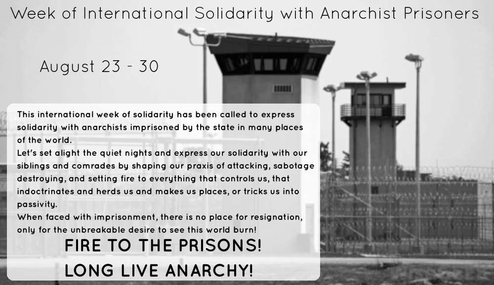 Week of International Solidarity with Anarchist Prisoners August 23-30