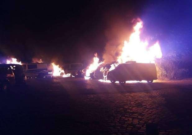 Germany: 18 vehicles of the Federal Police & the Deutsche Bahn go up in smoke