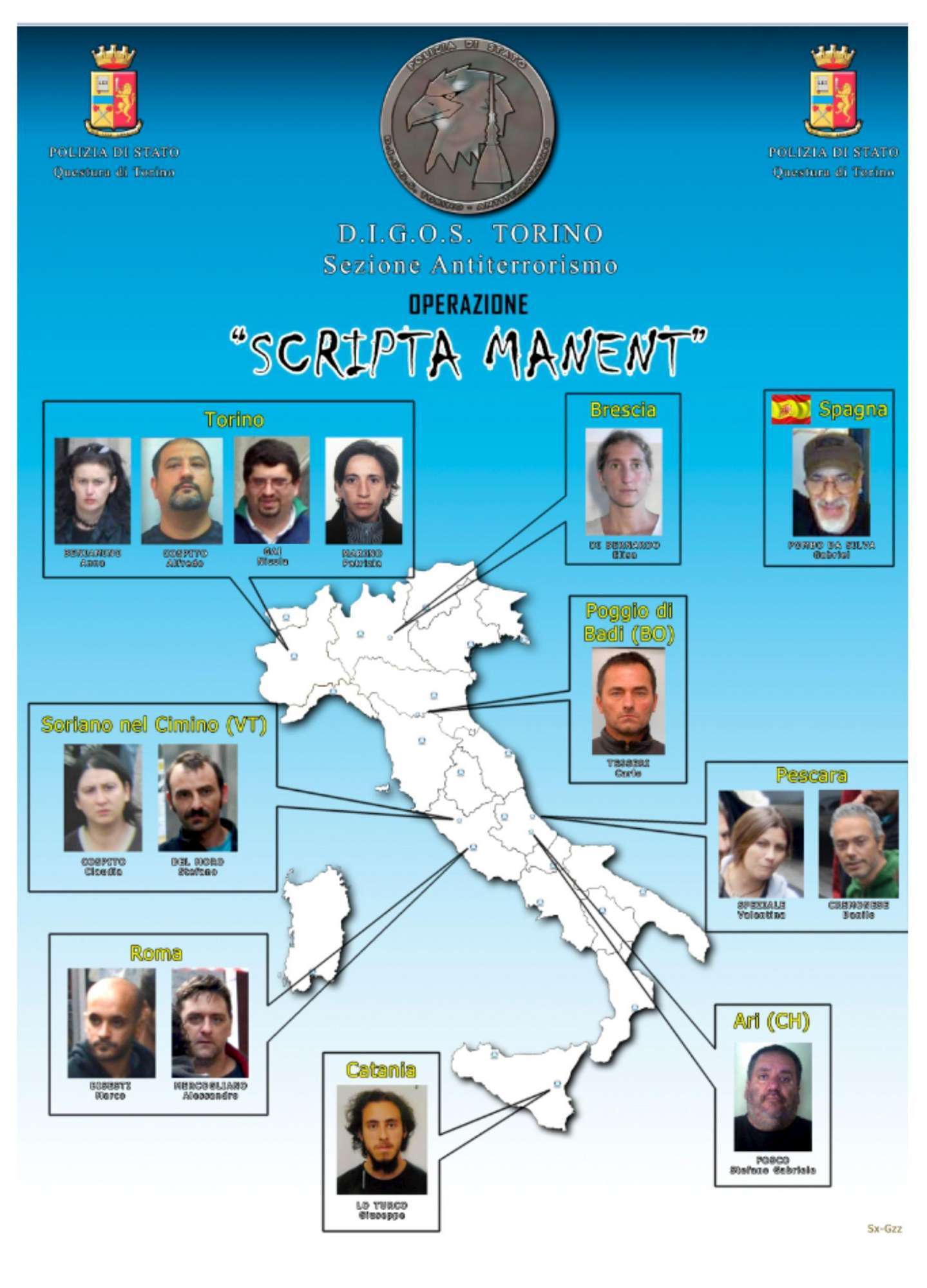 Ιταλία: Συλλήψεις 7 αναρχικών για την FAI