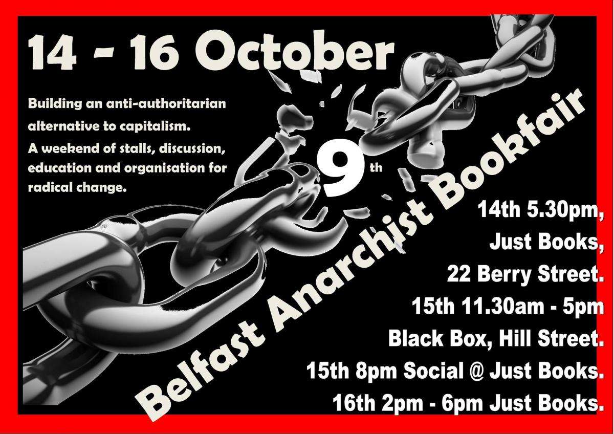 Belfast: 9th Anarchist Bookfair  [14-16 October 2016]