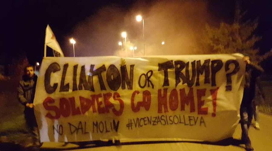Italy: Clinton or Trump? Soldiers go home [Video]
