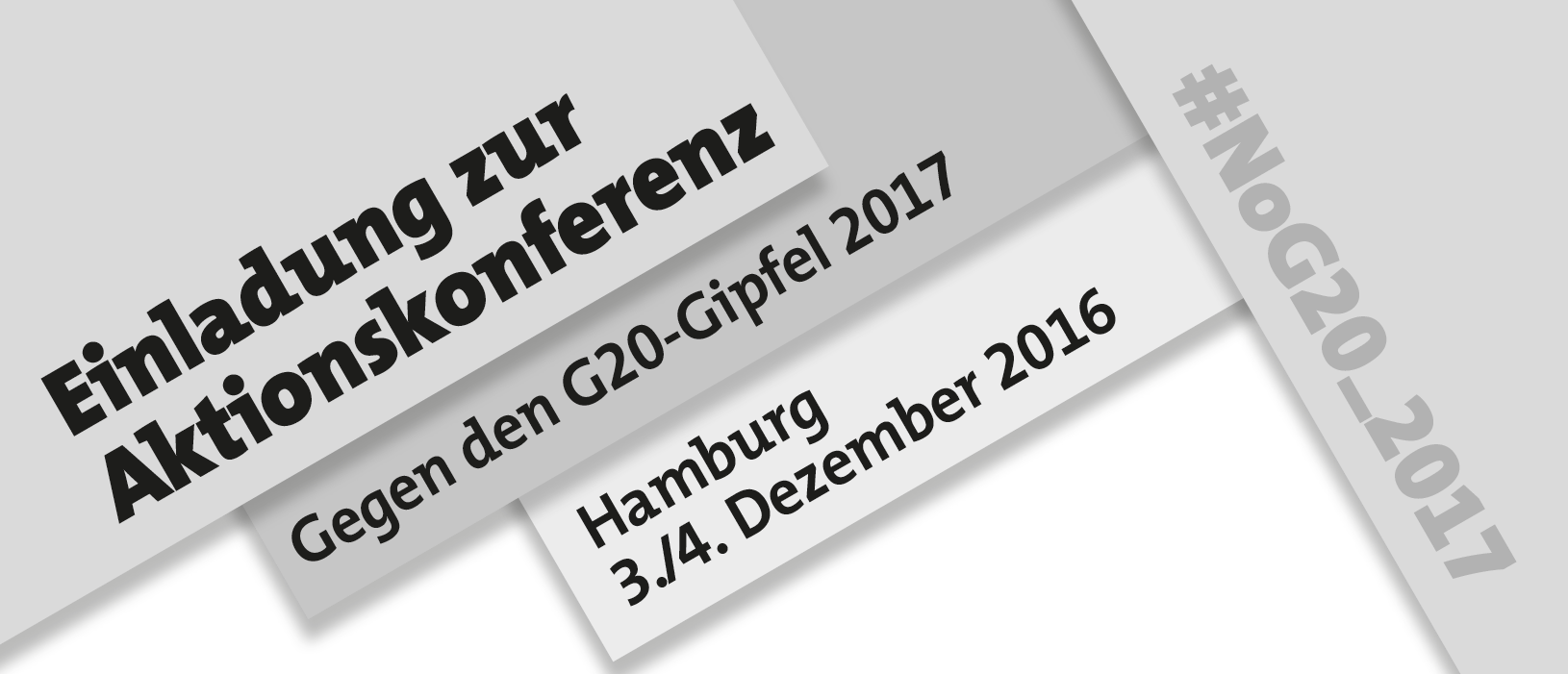 Hamburg: First Action-Conference against the G20-Summit 2017  [3./4.12.2016 ]