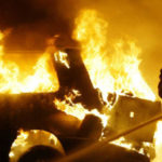 STARSBOURG : burning cars during new year’s celebrations
