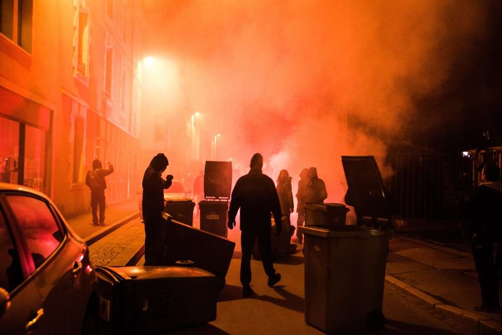 Rennes: Manifestation contre les violences policieres
