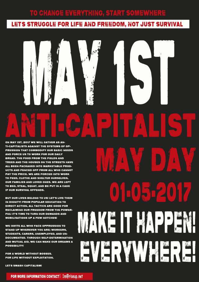 May Day 2017 – We are poor because they are rich… and it’s right to revolt!