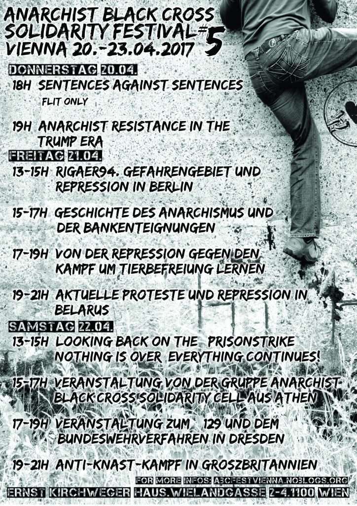 Vienna, Austria: Solidarity event with imprisoned comrades of Korydallos Prison at ABC Festival [20 – 23 April 2017]