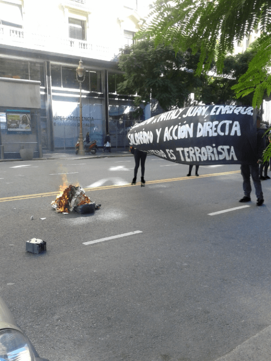 Buenos Aires, Argentina: Solidarity with the compañerxs Juan Flores, Nataly Casanova & Enrique Guzmán