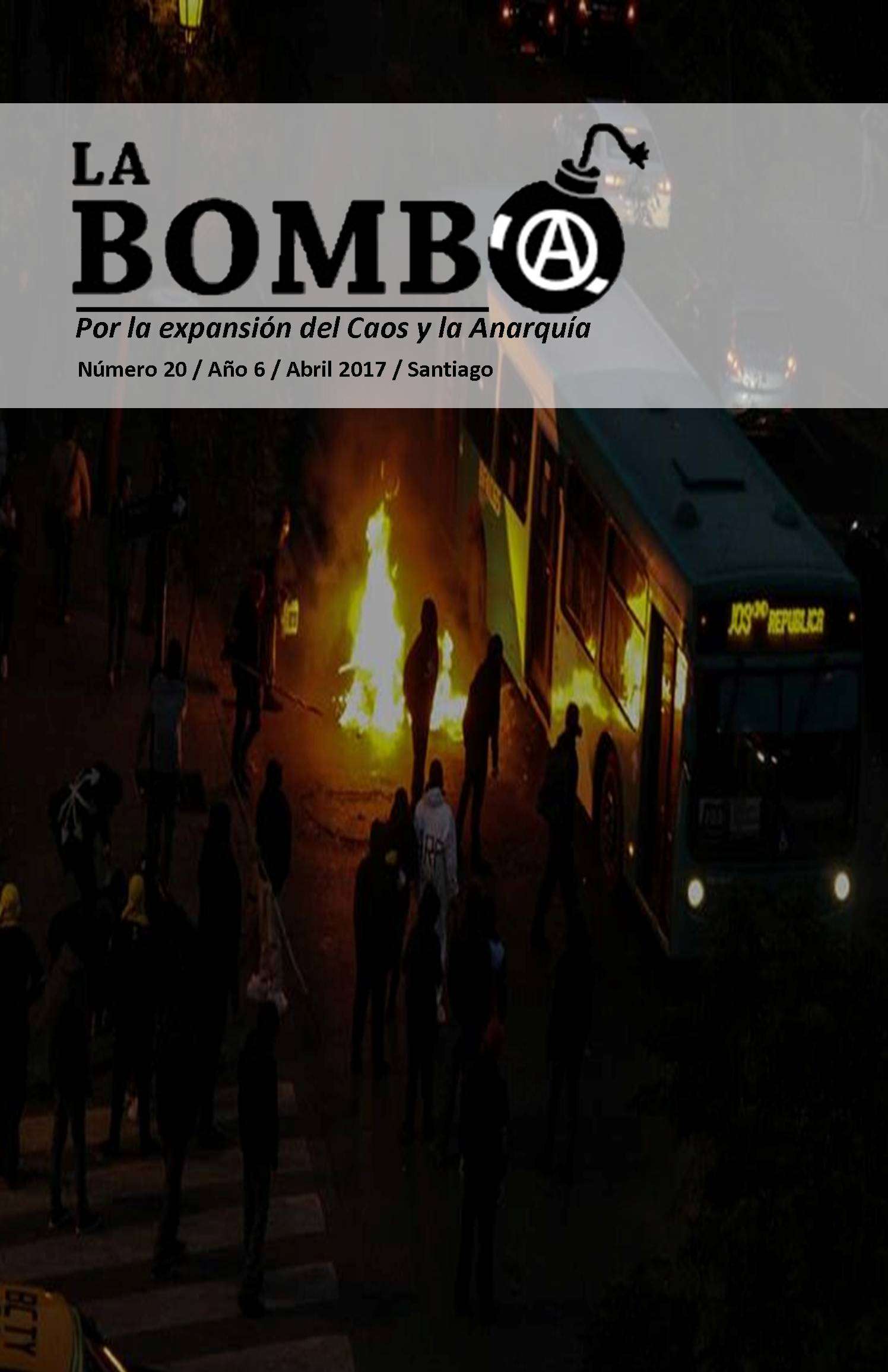 Santiago, Chile: Sale el número 20 del boletín “La Bomba”