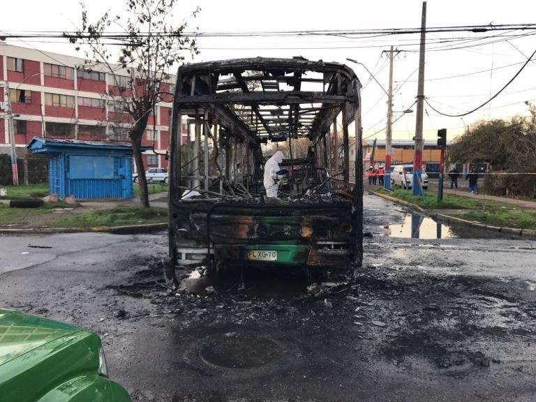 Santiago, Chile: Pre-Elections Incendiary Attack Against A Transantiago Bus