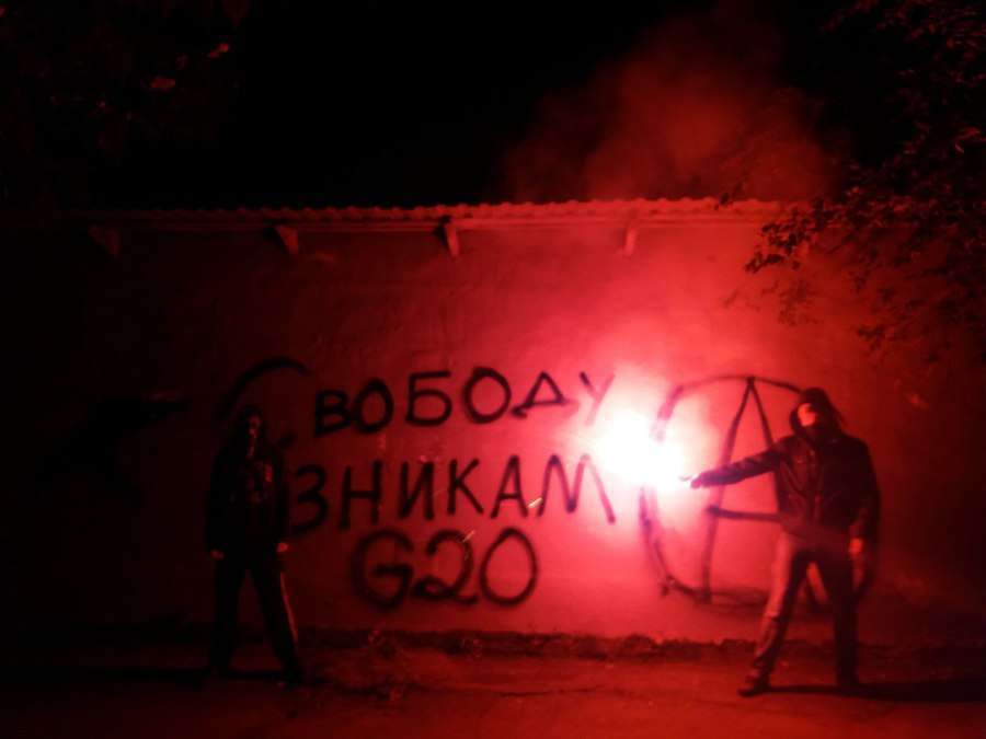 Russia: Actions in Solidarity with Arrested and Detained No-G20 Protesters