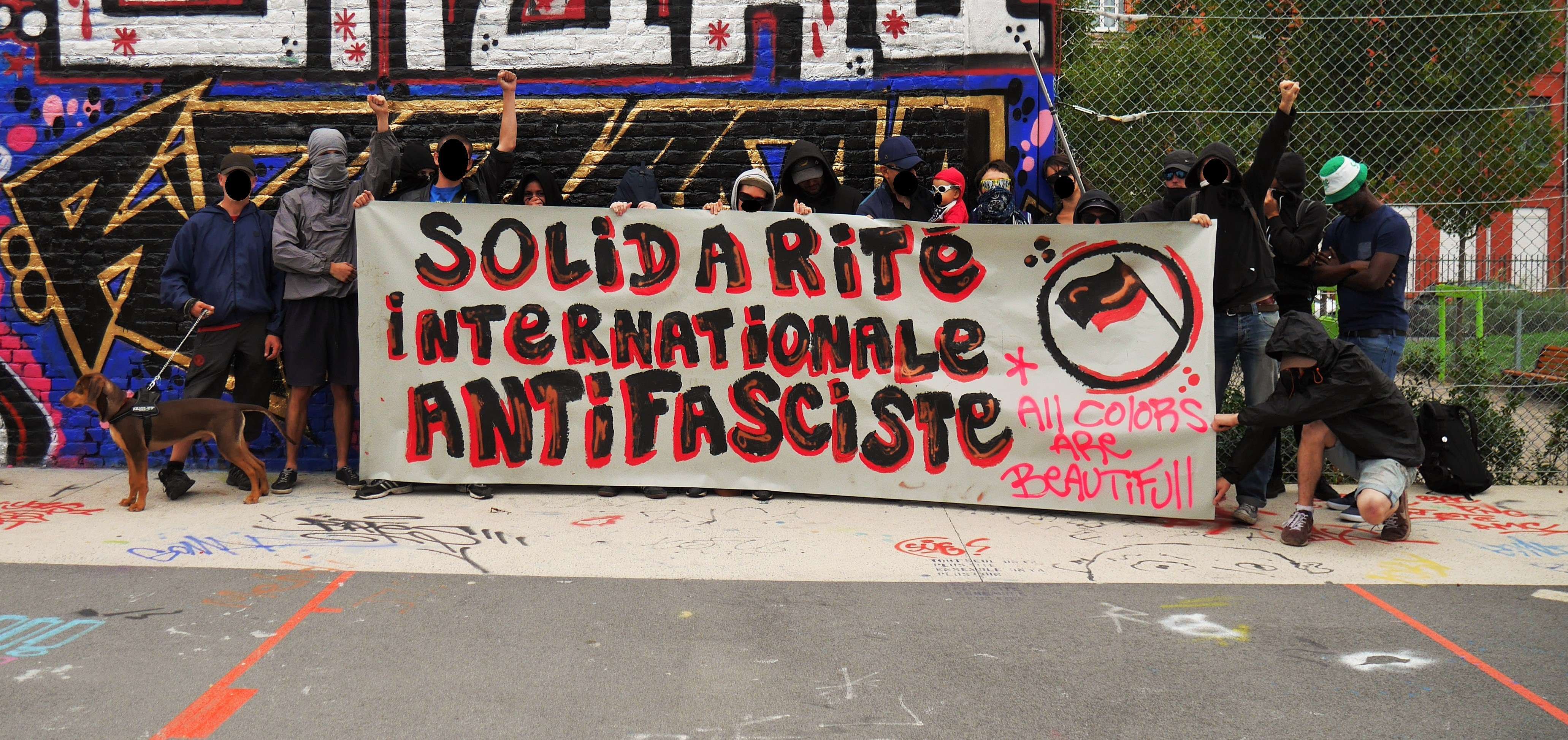 Lille, France: Antifascist solidarity