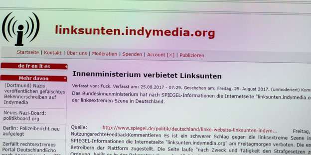 Germany: Government Bans Linksunten Indymedia