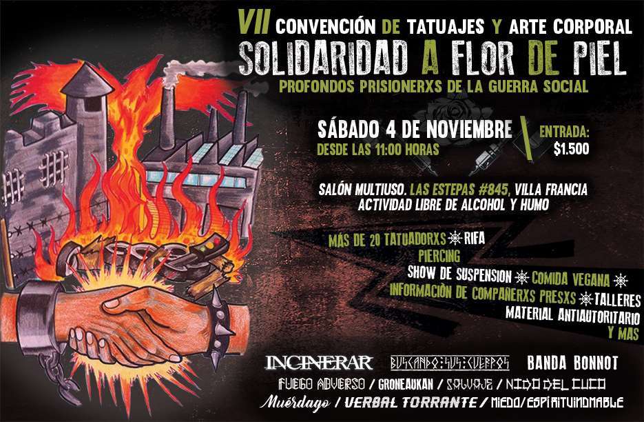 Santiago, Chile: VII Convención de Tatuajes y Arte Corporal SOLIDARIDAD A FLOR DE PIEL
