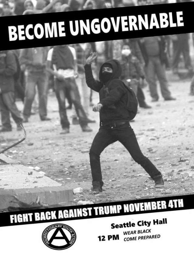 USA: Wake Up Seattle Become Ungovernable! November 4th Call to Action!