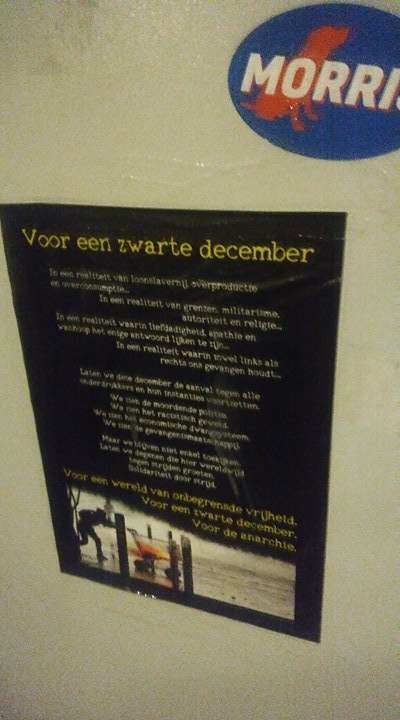 The Netherlands: Poster Action for Black December in Tilburg