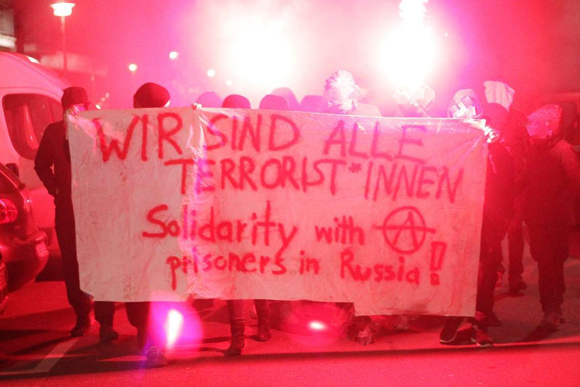 Berlin, Germany: We Are All Terrorists – Solidarity with Anarchist Prisoners in Russia!