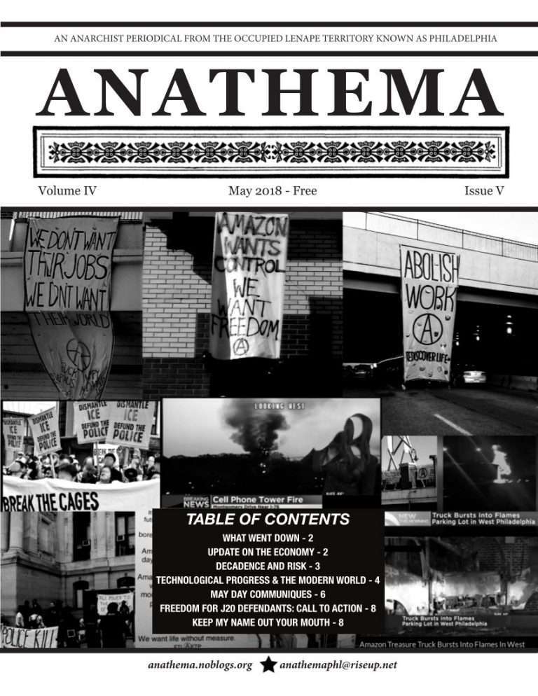 USA: Anathema A Philadelphia Anarchist Periodical