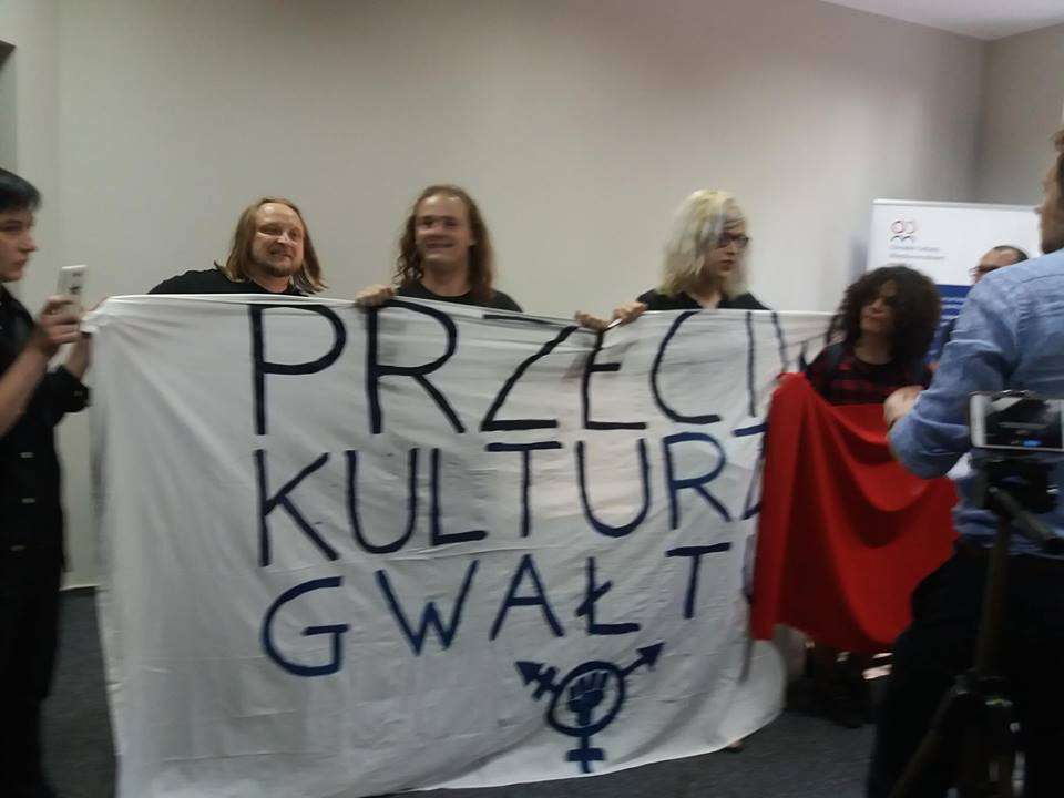 Katowice, Poland: Radical Queer Action Against Leftist Publisher & Rapist Jakub Dymek