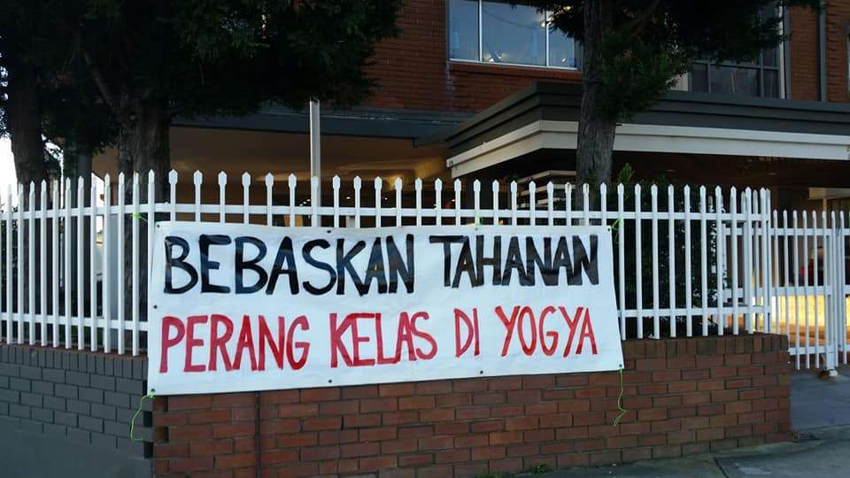 Sydney, Australia: Solidarity Action at Indonesian Embassy for Yogyakarta Anarchists