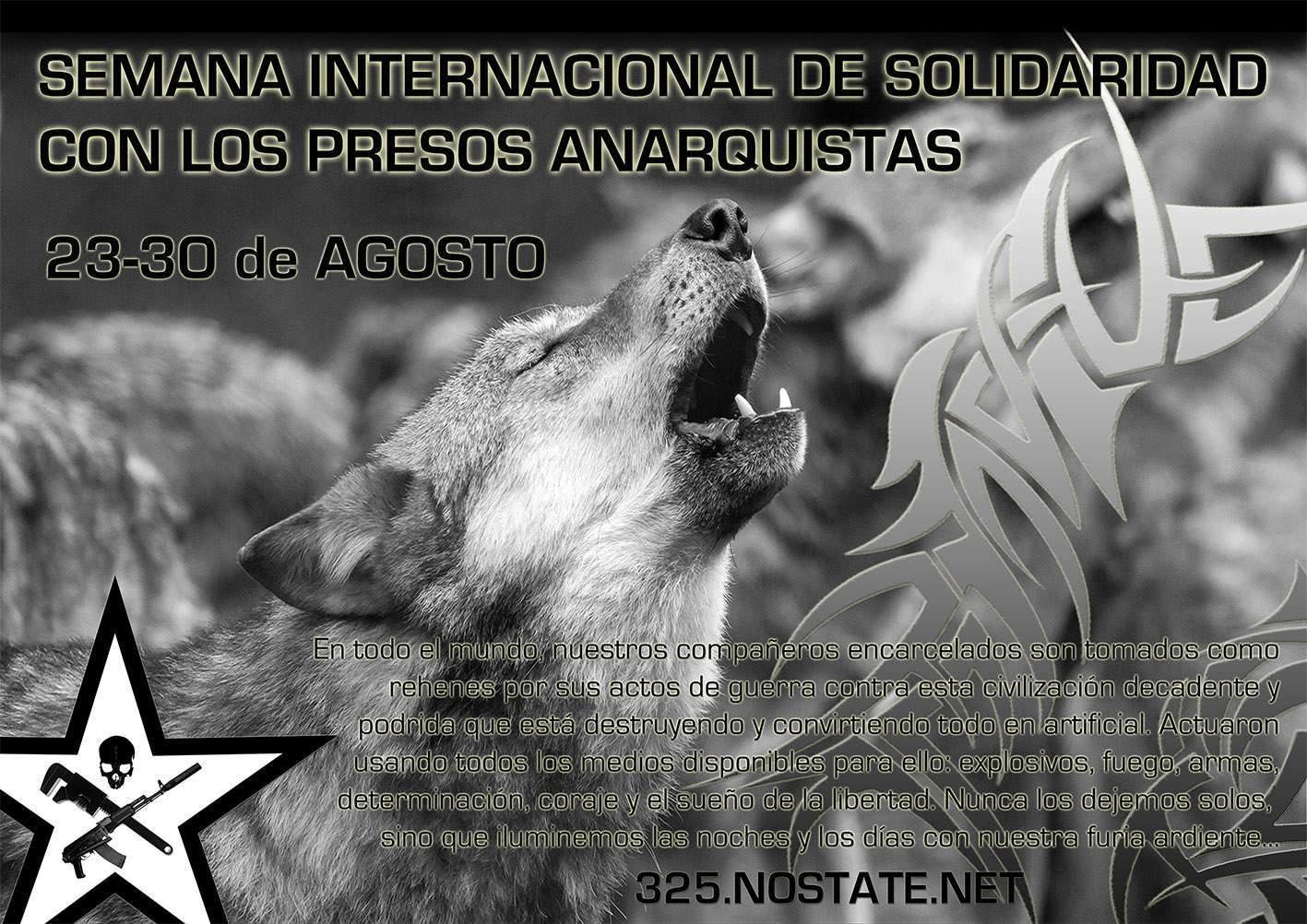 Semana Internacional de Solidaridad con los Presos Anarquistas – 23-30 de Agosto