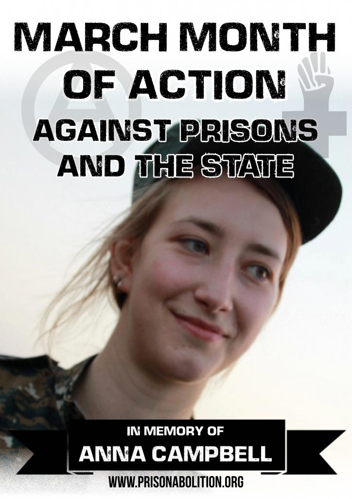 UK: March 2019 Month of Action Against Prisons and the State – for Anna