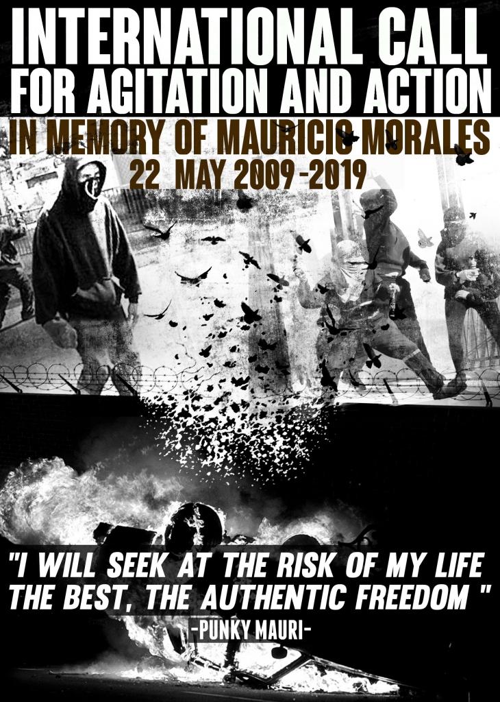 International Call for a Black May in Memory of Mauricio Morales
