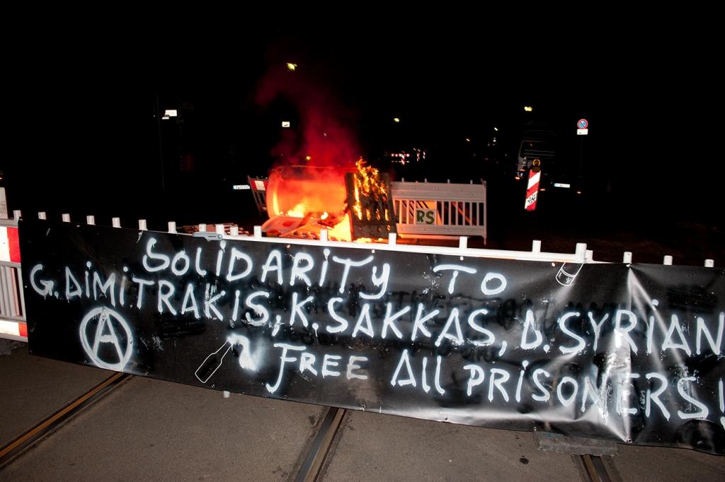 Berlin: Solidarity to the arrested comrades in Thessaloniki