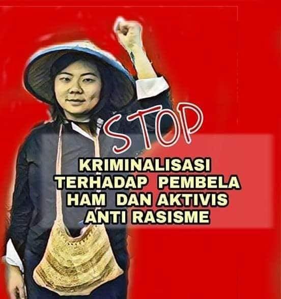 Indonesia: Solidarity Poster for Human Rights Lawyer Veronica Koman
