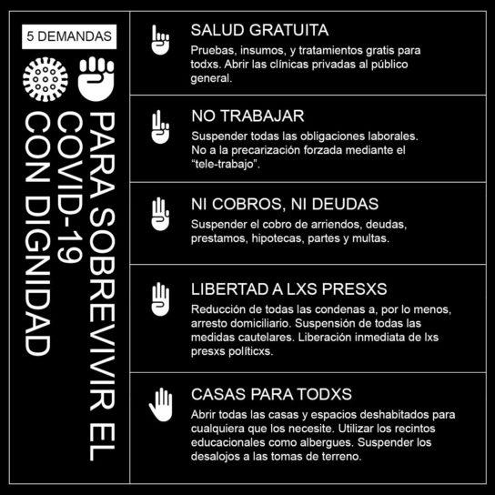 Χιλή: Μια αναρχική οπτική πάνω στην πανδημία του κορωνοϊού