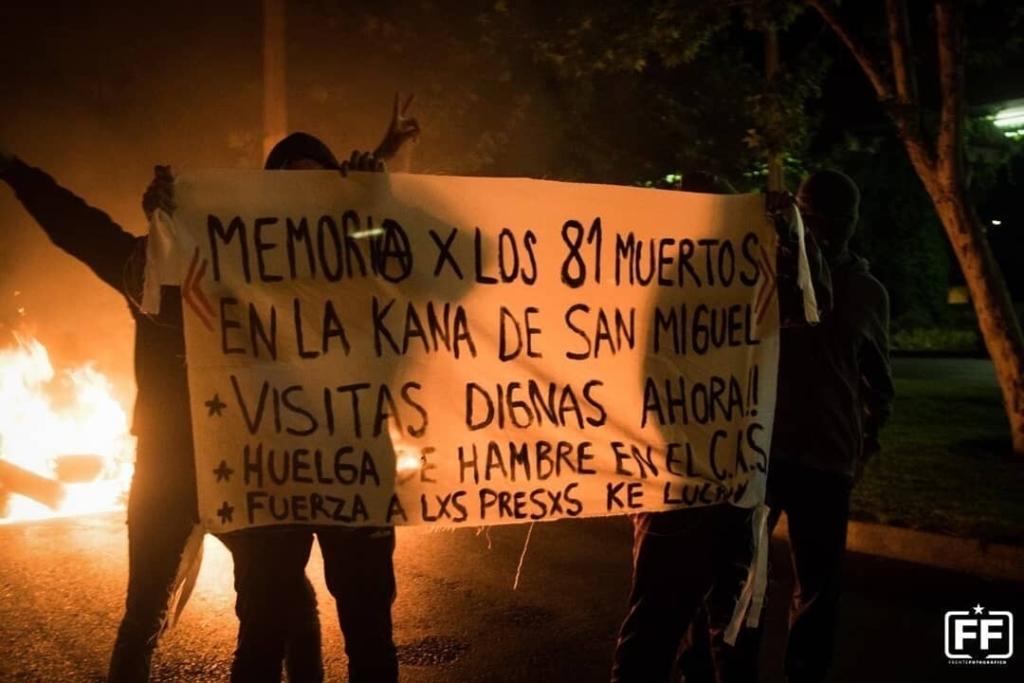 Santiago, Chile: Barricadas a 10 años del incendio en la cárcel de San Miguel