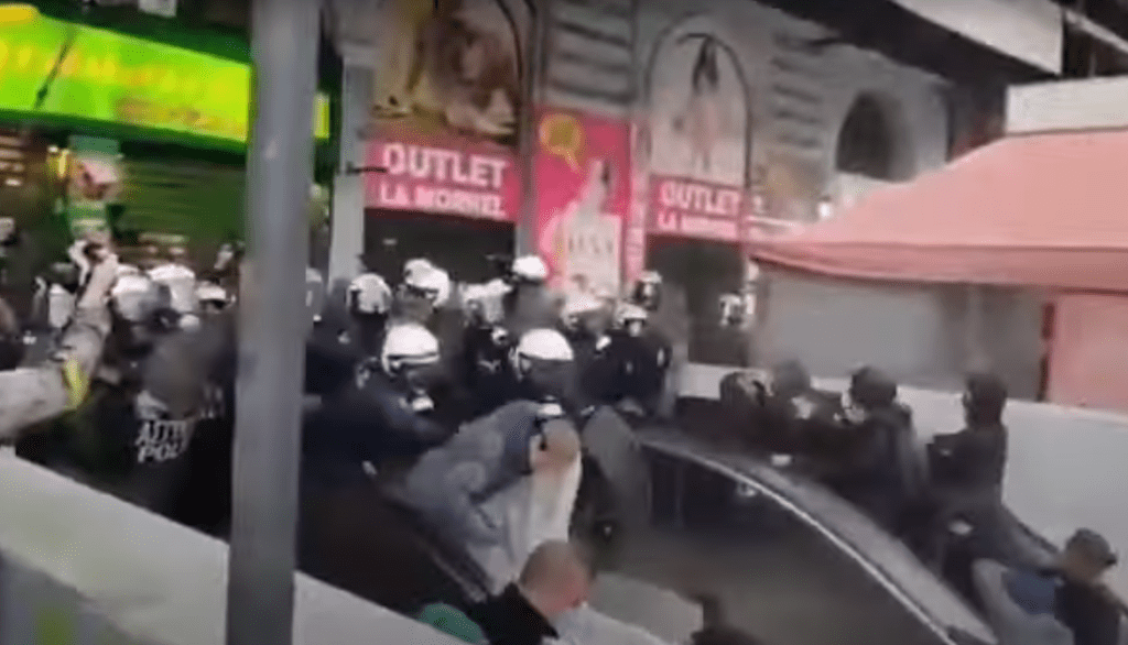 Athens, Greece: Riot police attacks a peaceful protest for no reason