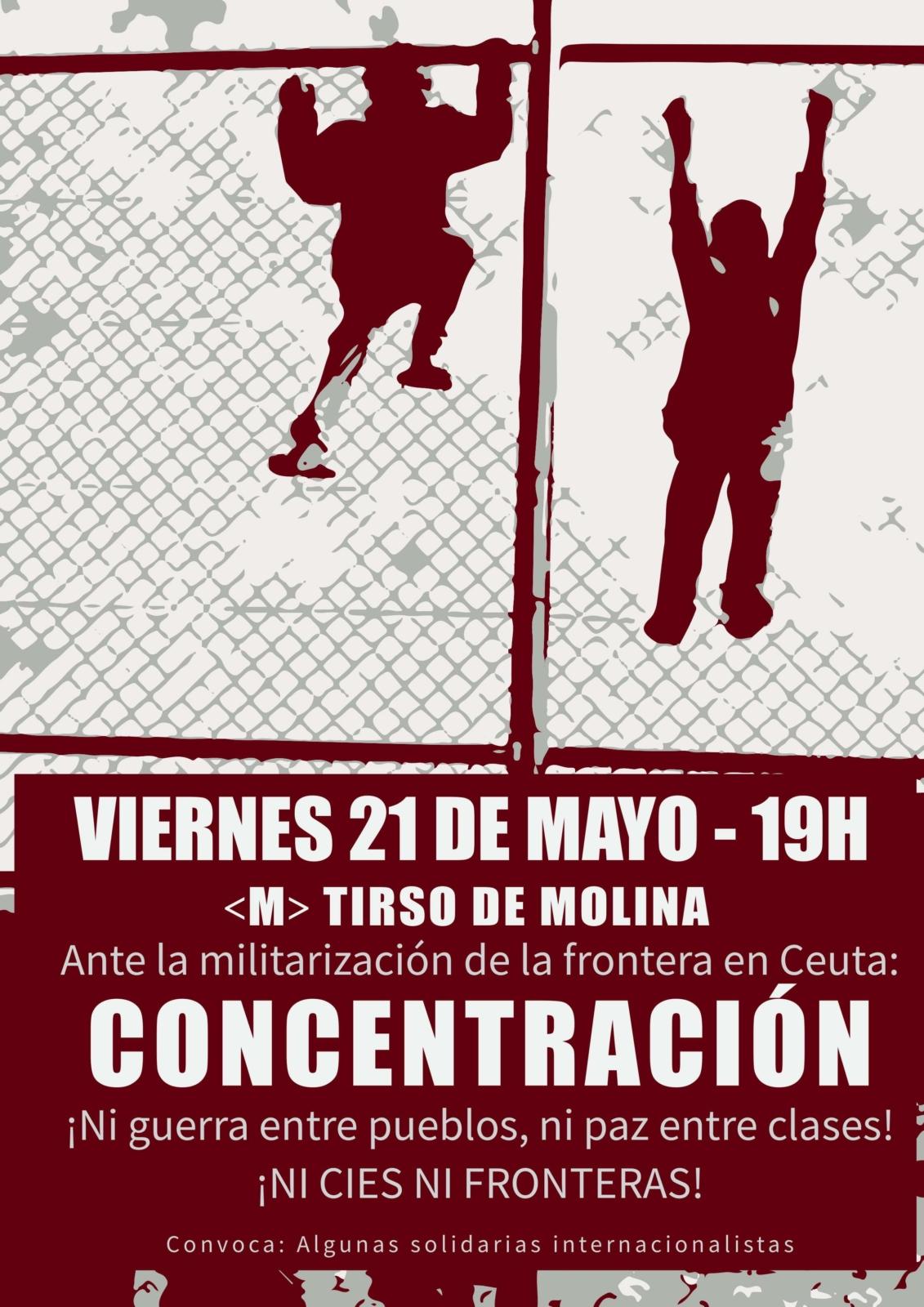 Madrid: Ante la militarización de la frontera en Ceuta: CONCENTRACIÓN